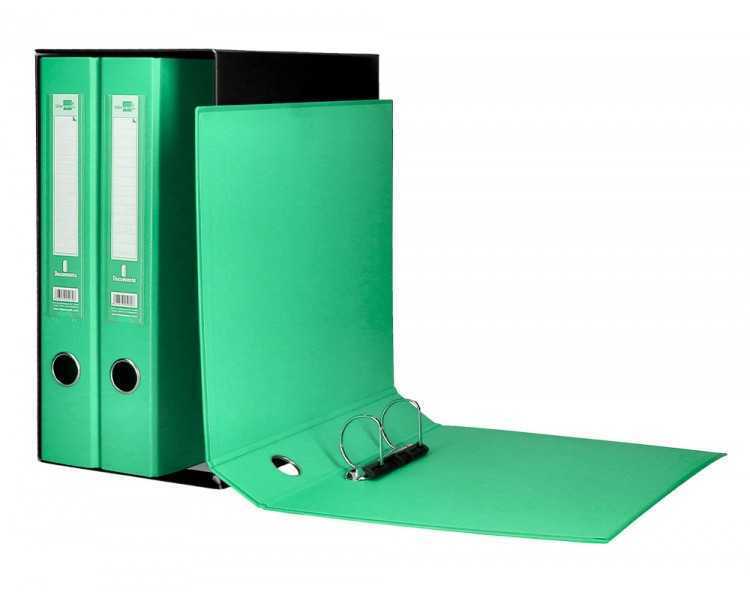 Modulo liderpapel 3 archivadores folio 2 anillas mecanismo de palanca 52mm verde pastel