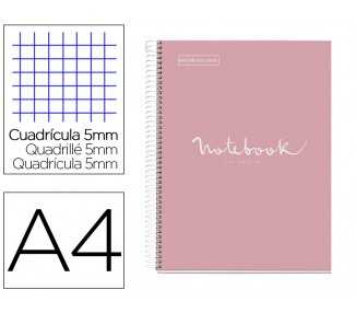 Cuaderno espiral miquelrius notebook 1 emotions tapa forrada din a4 microperforado 80 hojas 90g/m2 cuadro 5 mm