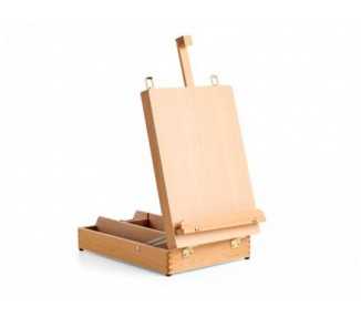 Caballete pintor winsor&newton liffey madera sobremesa caja