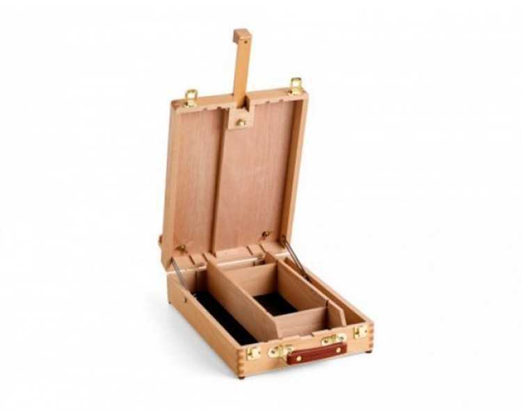Caballete pintor winsor&newton liffey madera sobremesa caja