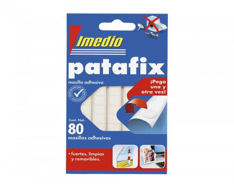 Sujetacosa imedio patafix masilla adhesiva removible blister de 80 unidades