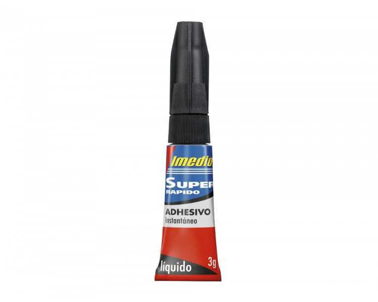 Pegamento imedio super rapido adhesivo instantaneo bote de 3 gr
