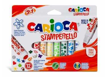Rotulador carioca stamperello caja 12 unidades colores surtidos Rotulador carioca stamperello caja 12 unidades colores surtidos
