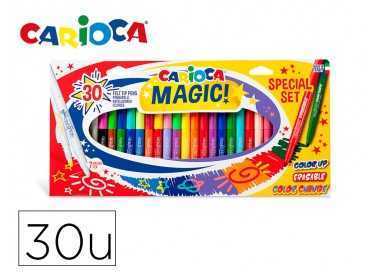 Rotulador carioca magic markers special set caja 30 unidades colores surtidos