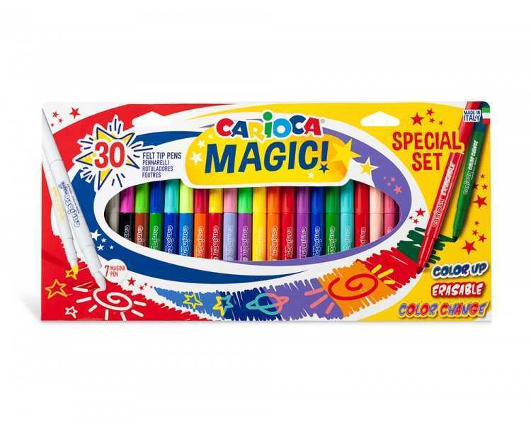 Rotulador carioca magic markers special set caja 30 unidades colores surtidos