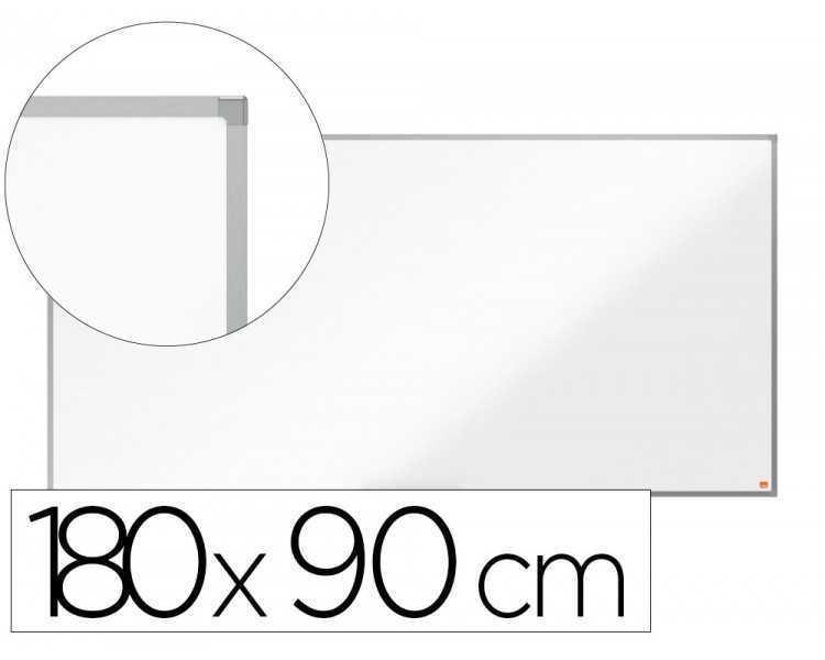Pizarra blanca nobo essence acero lacado 1800x900 mm