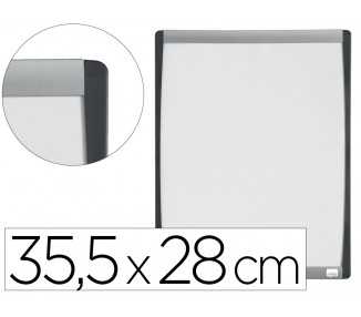 Pizarra blanca nobo magnetica marco arqueado 355x280 mm