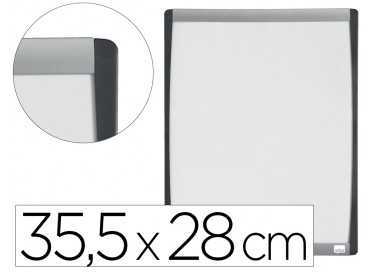 Pizarra blanca nobo magnetica marco arqueado 355x280 mm