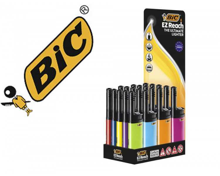 Encendedor bic ez reach j30 colores surtidos