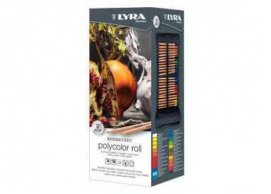 Lapices de colores lyra rembrandt polycolor 24 colores surtidos en estuche de tela enrollable