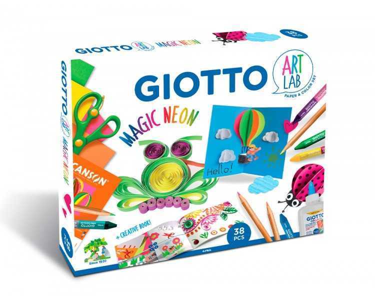 Set creativo giotto art lab magic neon