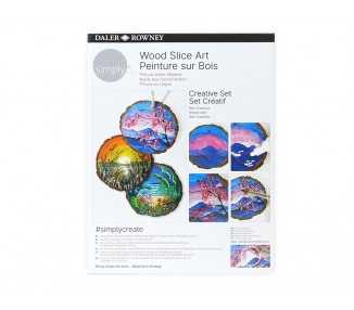 Set de pintura daler rowney simply creativo pintura madera