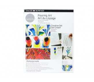 Set de pintura daler rowney simply creativo pouring