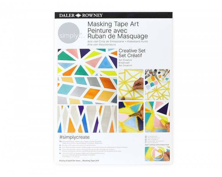 Set de pintura daler rowney simply creativo masking