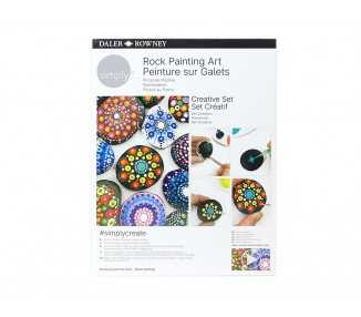 Set de pintura daler rowney simply creativo rock