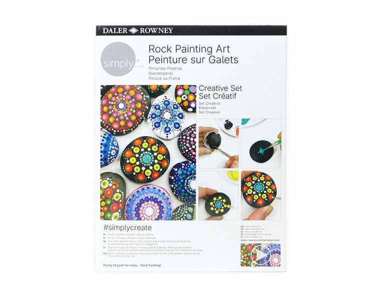 Set de pintura daler rowney simply creativo rock