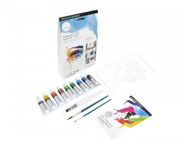 Set acuarela daler rowney simply activity