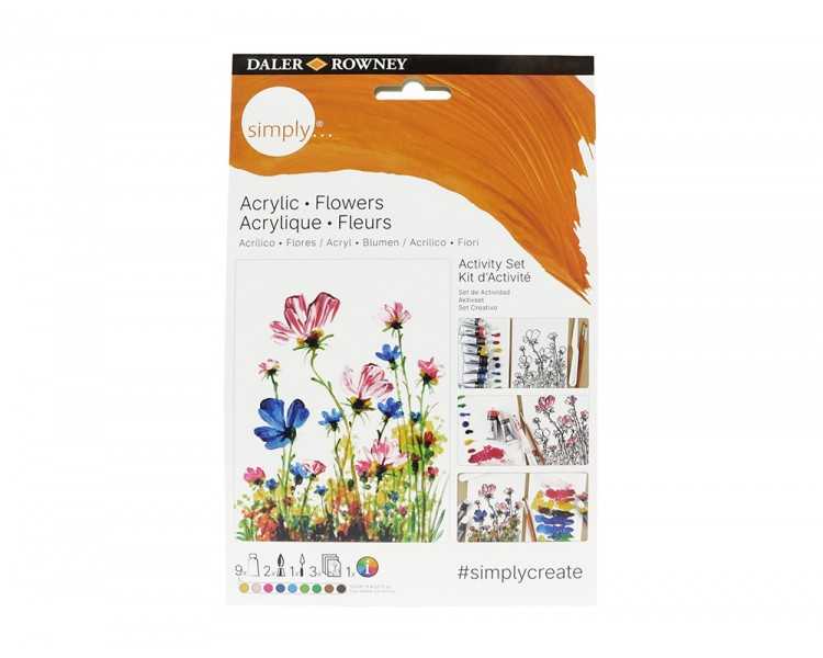 Set pintura acrilica daler rowney simply activity