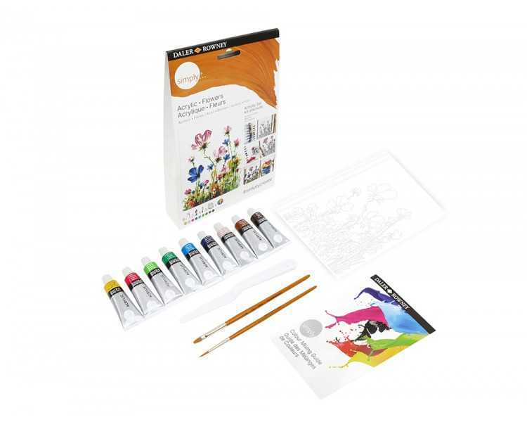 Set pintura acrilica daler rowney simply activity