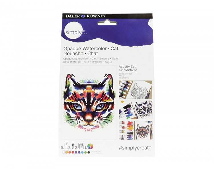 Set pintura gouache daler rowney simply activity