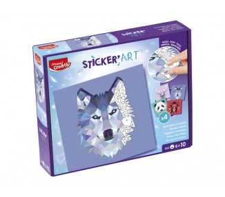 Juego maped creativo sticker'art pegatinas al numero