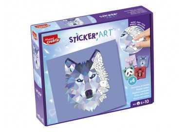 Juego maped creativo sticker'art pegatinas al numero
