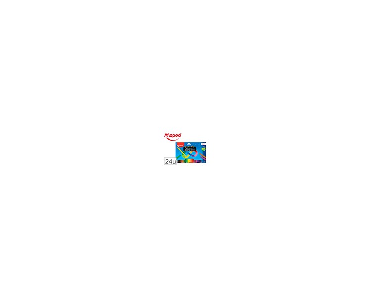 Lapices de colores maped color peps infinity caja de 24 colores surtidos