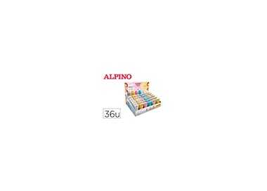 Expositor alpino gel maquillaje 24 glittter gel metalico + 12 glitter gel