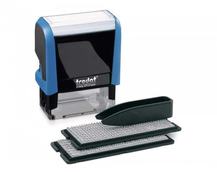 Sello automatico trodat imprentilla 5 lineas tipo 3mm /4 mm 58x22 cm