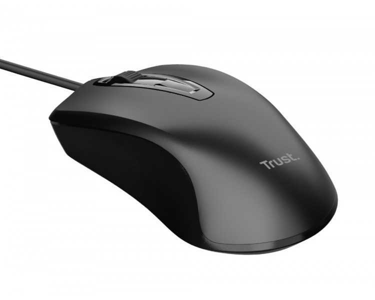 Raton trust basic optico 4 botones 1200 dpi usb 2.0 color negro