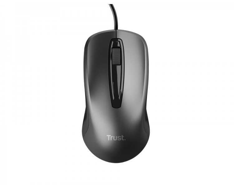 Raton trust basic optico 4 botones 1200 dpi usb 2.0 color negro