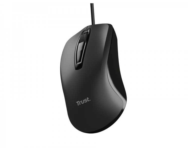 Raton trust basic optico 4 botones 1200 dpi usb 2.0 color negro