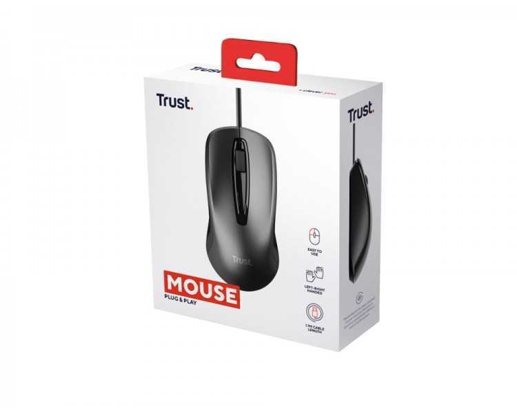 Raton trust basic optico 4 botones 1200 dpi usb 2.0 color negro