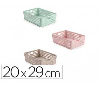 Cesta ordenacion plastiforte atlas nº 3 200x290 mm colores surtidos