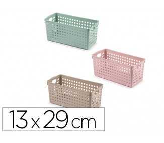 Cesta ordenacion plastiforte atlas nº 1 130x290 mm colores surtidos