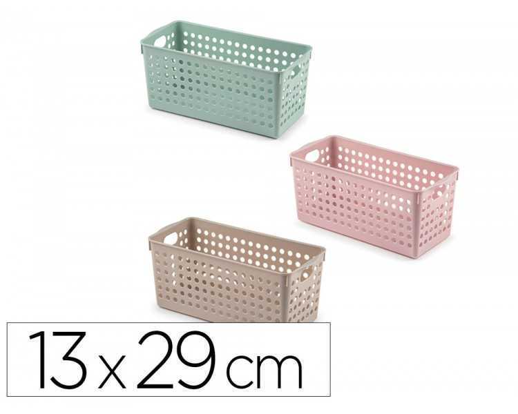 Cesta ordenacion plastiforte atlas nº 1 130x290 mm colores surtidos