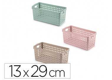 Cesta ordenacion plastiforte atlas nº 1 130x290 mm colores surtidos