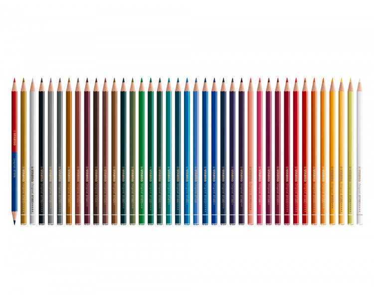 Lapices de colores stabilo acuarelables original arty estuche metalico de 24 colores surtidos
