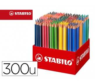 Lapices de colores stabilo trio az school pack de 300 unidades surtidas 20 colores