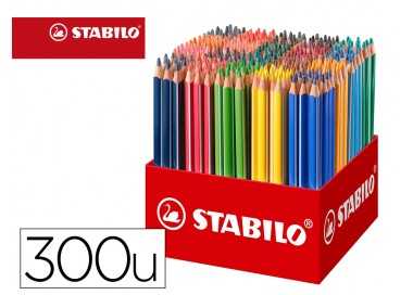 Lapices de colores stabilo trio az school pack de 300 unidades surtidas 20 colores