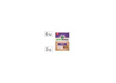 Limpiador de suelos bunzl greensource ecologico pastilla de 5 gr paquete de 6 unidades