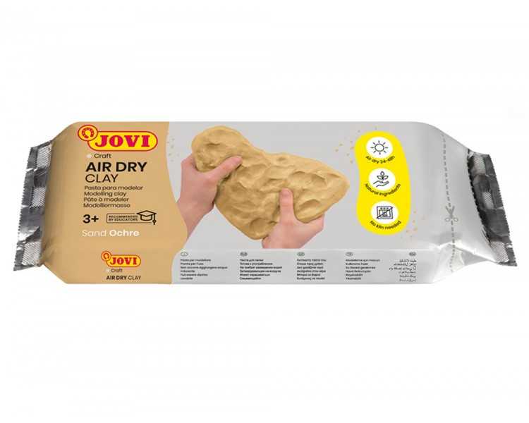 Pasta jovi para modelar air dry clay 250 gr color ocre