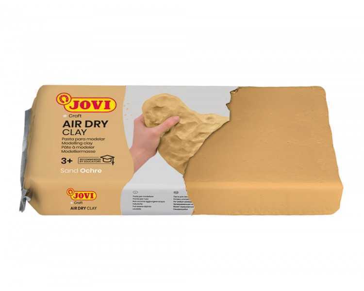 Pasta jovi para modelar air dry clay 250 gr color ocre