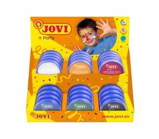 Crema maquillaje jovi face paint 8 ml expositor de 24 unidades 6 colores surtidos