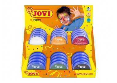 Crema maquillaje jovi face paint 8 ml expositor de 24 unidades 6 colores surtidos