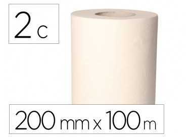Papel secamanos bunzl greensource celulosa blanco 2 capas 200 mm x 100 mt paquete de 6 unidades