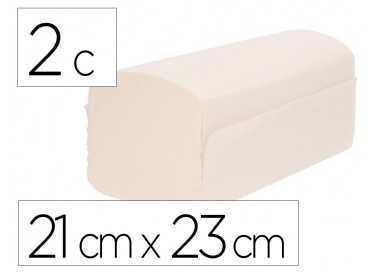 Toalla secamanos bunzl greensource celulosa blanca plegado en v 2 capas 21x23 cm caja de 20 paquetes de 200