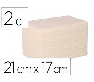Servilleta bunzl greensource celulosa blanca plegado zig-zag 2 capas 21x17 cm caja de 9000 unidades