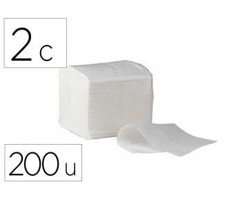Papel higienico bunzl greensource celulosa plegado en v 2 capas caja de 40 paquetes de 200 unidades