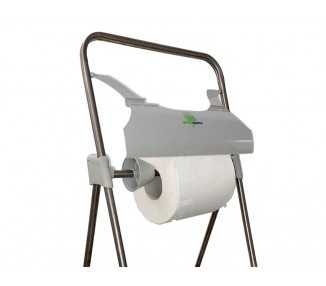 Portabobina buznl greensource tripode suelo abs reciclado con sierra de corte para bobinas papel celulosa